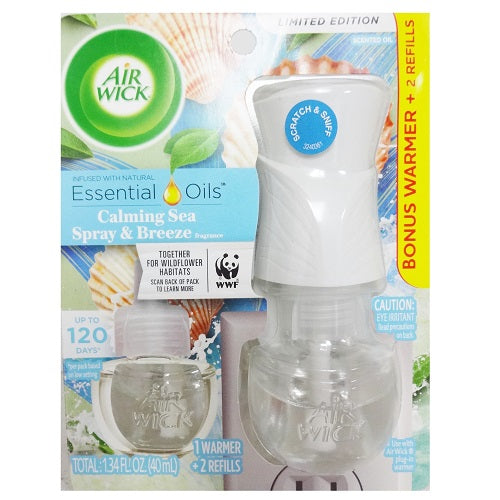 airwick plug in 2 refill calming sea -- 3 per case