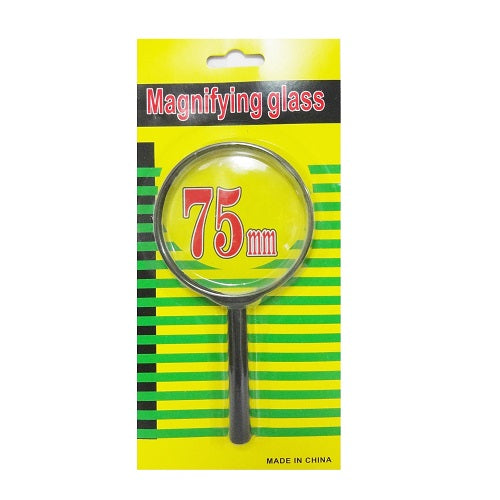 magnifying glass 75mm -- 12 per box