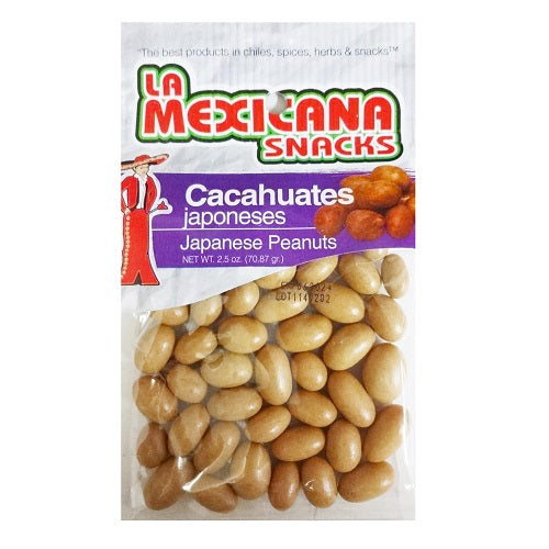 la mexicana cacahuates japoneses 2.5oz -- 12 per case