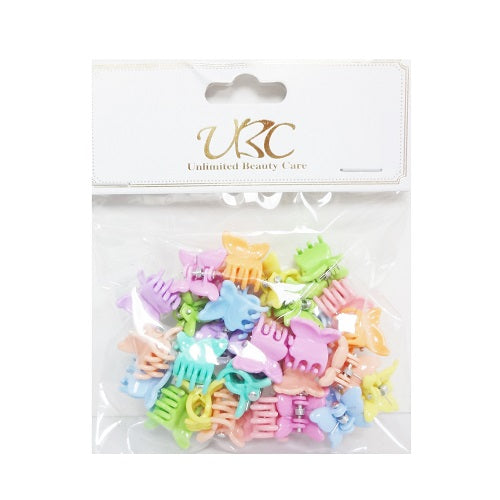 hair clips mini 30ct asst clrs -- 12 per box