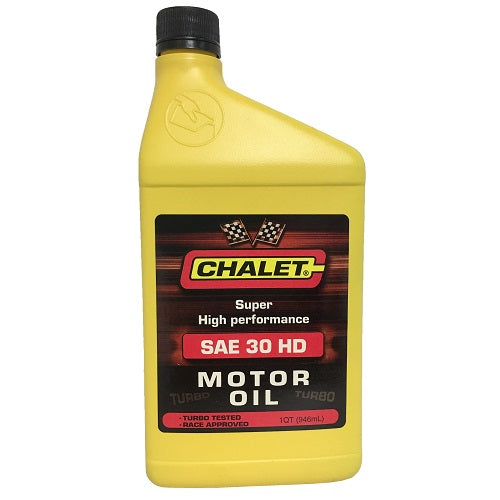 chalet motor oil sae 30 hd 1qt -- 12 per case