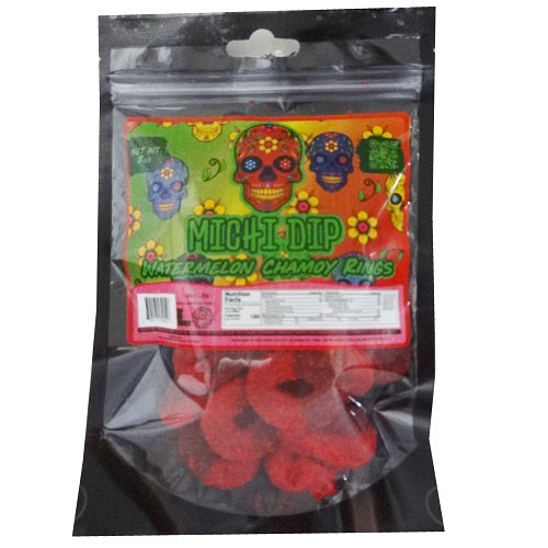 michi dip watermelon chamoy rings 8oz -- 24 per case