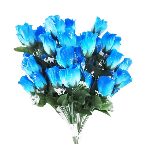 roses bouquet 24pc 23in blue -- 6 per box