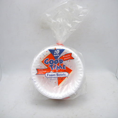 good time foam bowl 20ct 12oz -- 30 per case