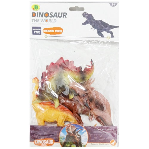 toy dinosaur 6pc 4in pvc bag -- 18 per box