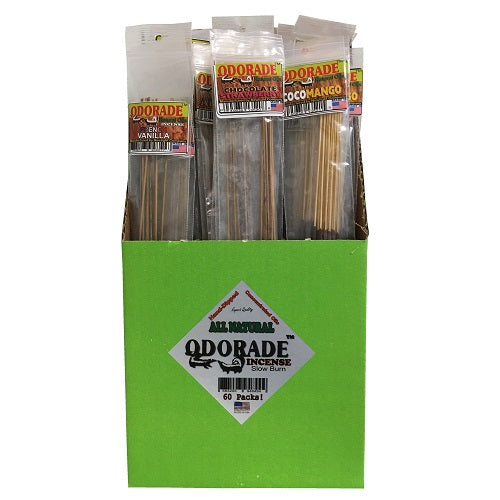 odorade incense 10 stick asst display -- 60 per case