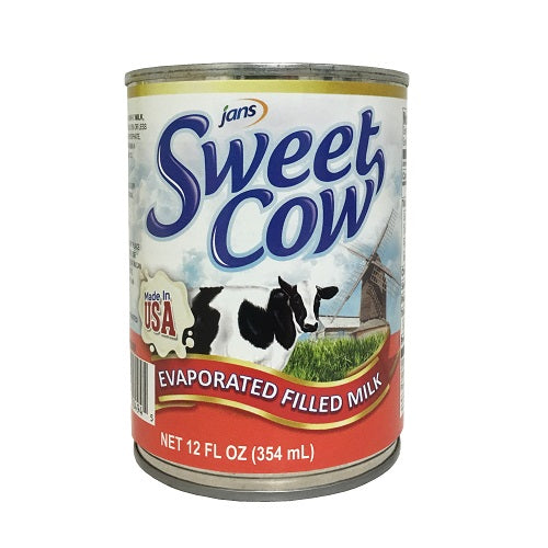 jans sweet cow evaporated milk 12oz -- 24 per case