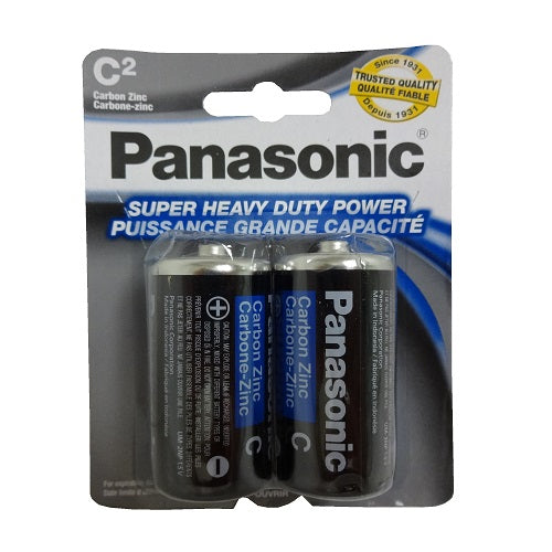 panasonic batteries c 2pk blue -- 24 per box