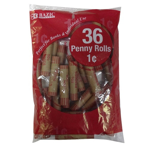 coin wrappers 36ct penny -- 50 per case