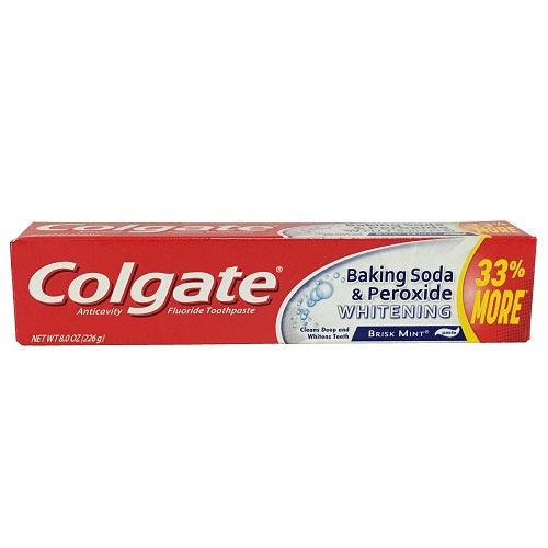 colgate 8.0oz bak soda perox brisk min -- 24 per case