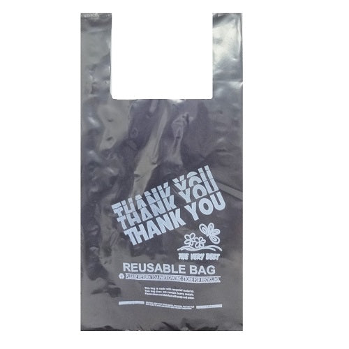 t- shirt bags 300ct blck reusable -- 1 per case