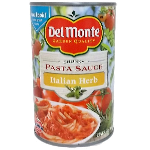 del monte pasta sauce italian herb 24oz -- 12 per case