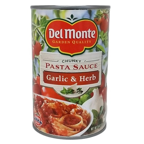 del monte pasta sauce garlic 24 oz -- 12 per case