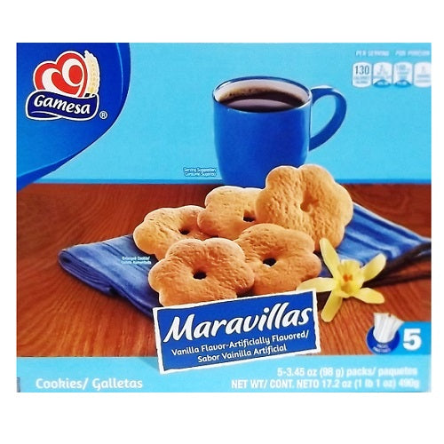 gamesa maravillas cookies 5pk 3.45oz ea -- 8 per case