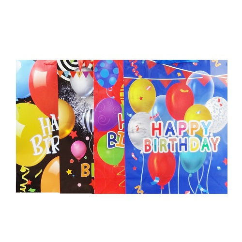 gift bags happy birthday xl asst -- 12 per box