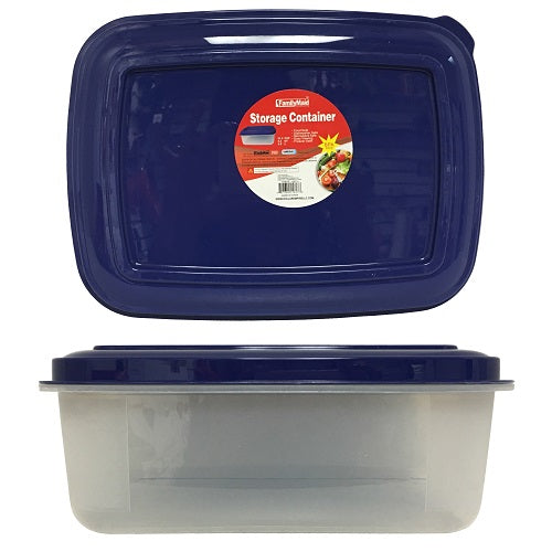 storage container 5.2qts clear w- blue li -- 48 per case