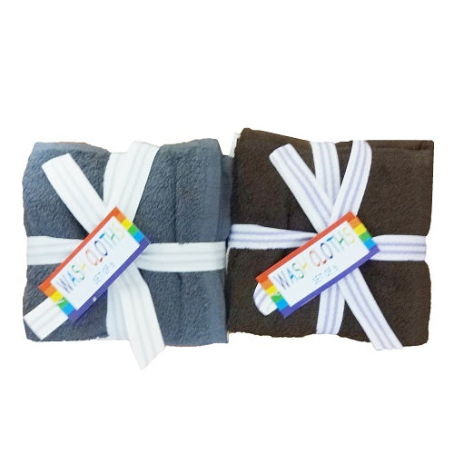 wash cloths 6pk asst clrs -- 6 per box