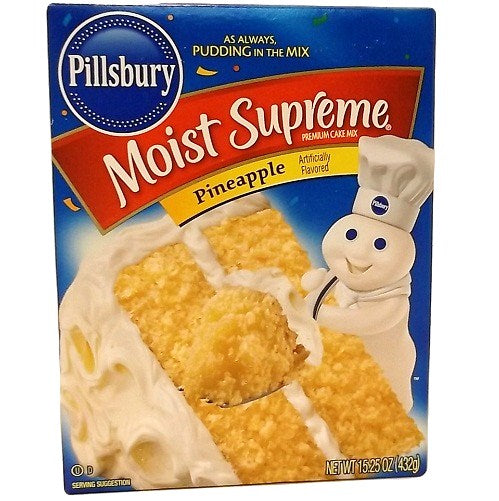 pillsbury cake mix pineapple 15.25oz -- 12 per case