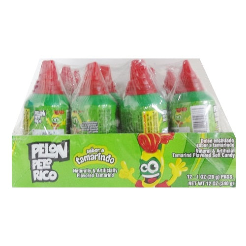 pelon pelo rico tamarindo candy 12ct 12o -- 4 per box