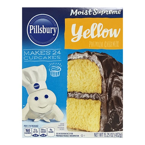 pillsbury cake mix classic yellow 15.25o -- 12 per case