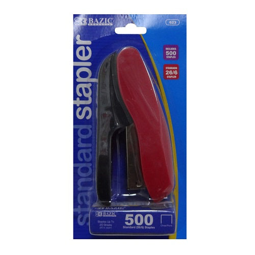 stapler w-500ct staples standard asst cl -- 24 per box