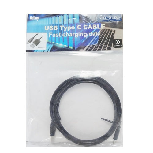 usb cable type c 6ft -- 12 per box