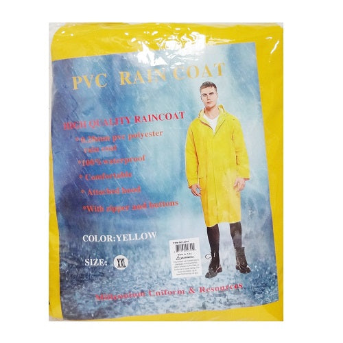 raincoat pvc yelllow xxl -- 30 per case