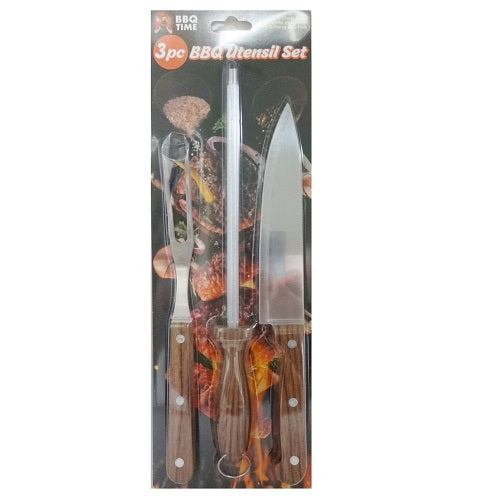 bbq utensil set 3pc -- 24 per box