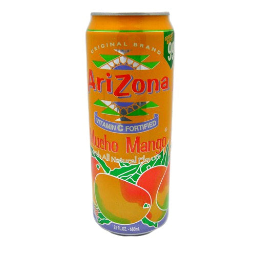 arizona 22oz can mucho mango crv -- 24 per case