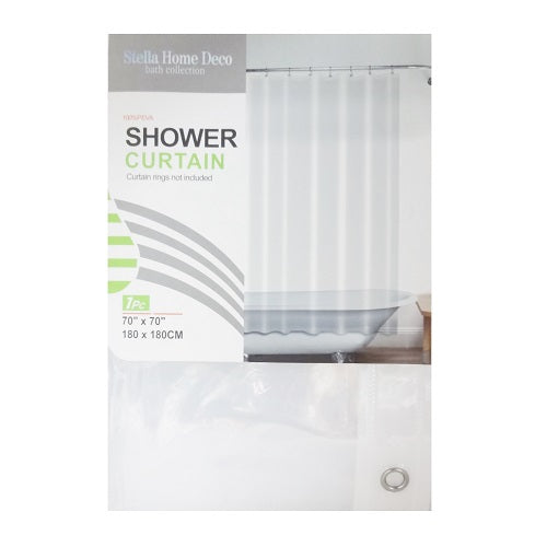 shower curtain 70x70 clear -- 6 per box