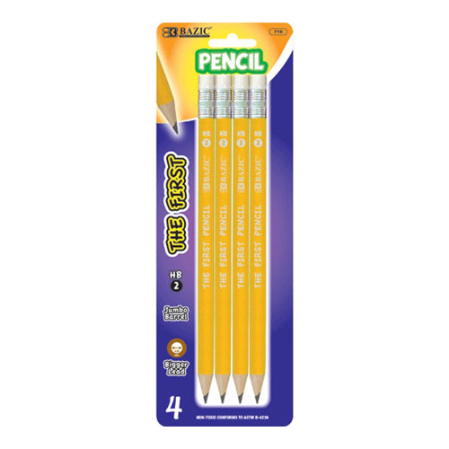 the first pencils 4pk hb 2 yellow -- 24 per box