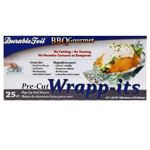 wrapp its foil sheets 12in 25ct -- 24 per case