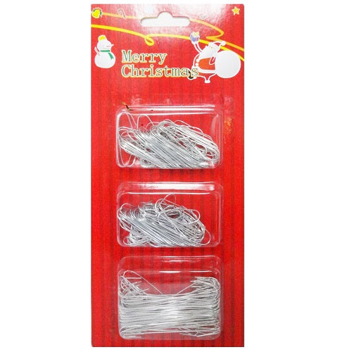 x- mas ornament hooks silver -- 36 per box