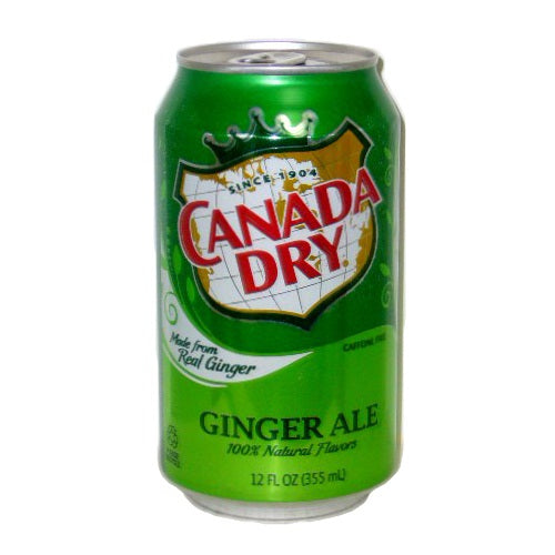 canada dry ginger ale soda 12oz can -- 24 per case