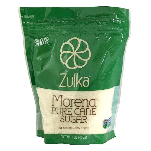 zulka morena pure cane sugar 1 lb -- 10 per case