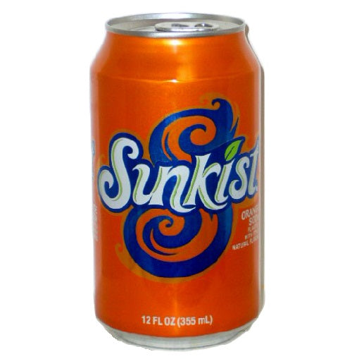 sunkist soda 12oz orange can -- 24 per case