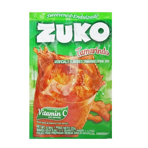 zuko powder drink mix tamarindo 0.9oz -- 24 per box