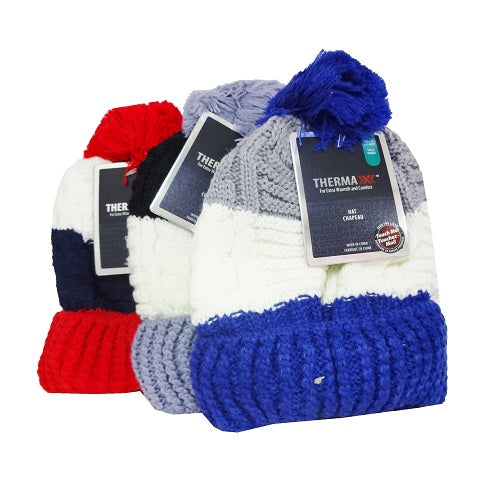 thermax kids winter hat asst clrs -- 12 per box