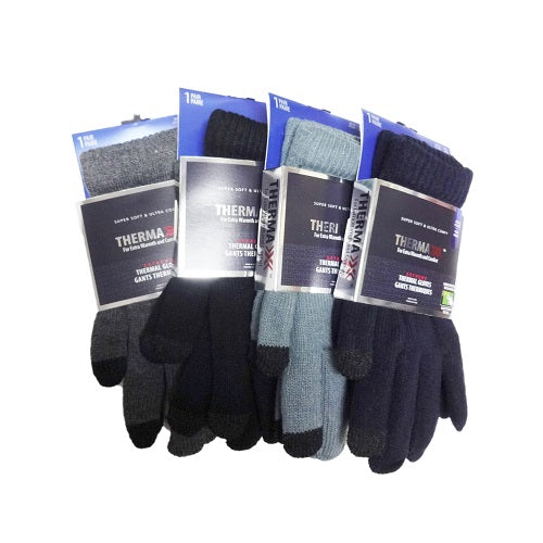 thermaxx thermal gloves asst clrs -- 12 per box