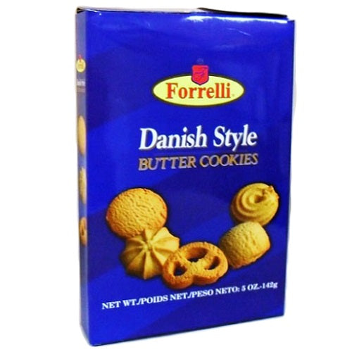 forrelli danish style butter cookies 5oz -- 24 per case