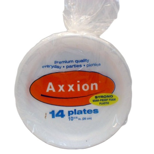 axxion plates 14ct 10 plain -- 40 per case