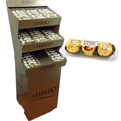 ferrero rocher display 3pc hazelnut choc -- 96 per case