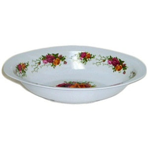 melamine oval bowl roses -- 36 per box