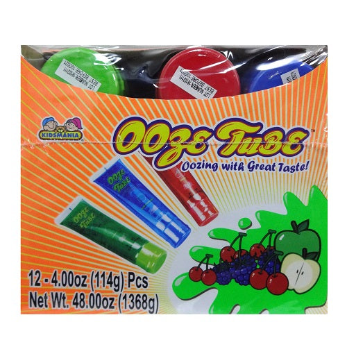 ooze tube liq candy asst flavors -- 12 per box