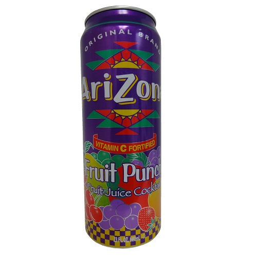 arizona 22oz can fruit punch crv -- 24 per case