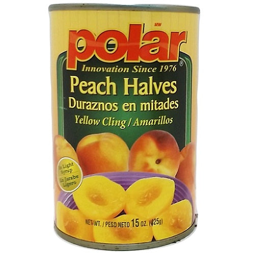 polar peach halves lght syrup 15oz -- 12 per case