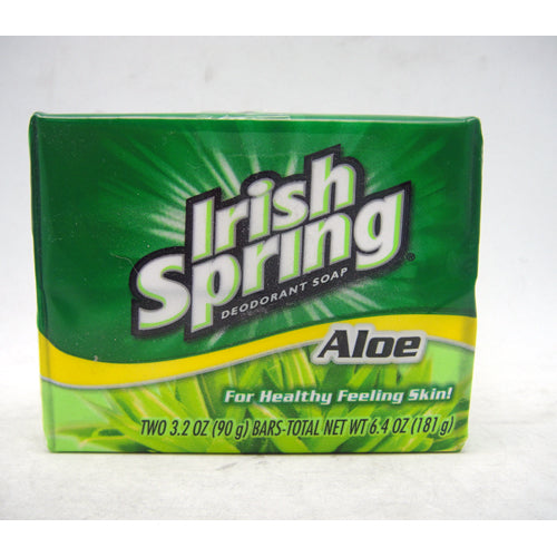 irish spring bar soap 2pk 6.4oz aloe -- 36 per case