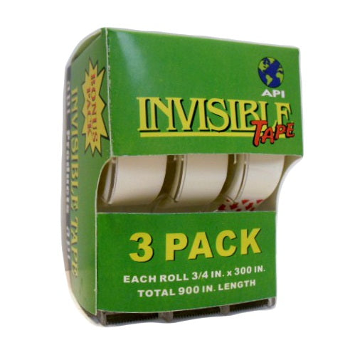 invisible tape 3pk -- 24 per box