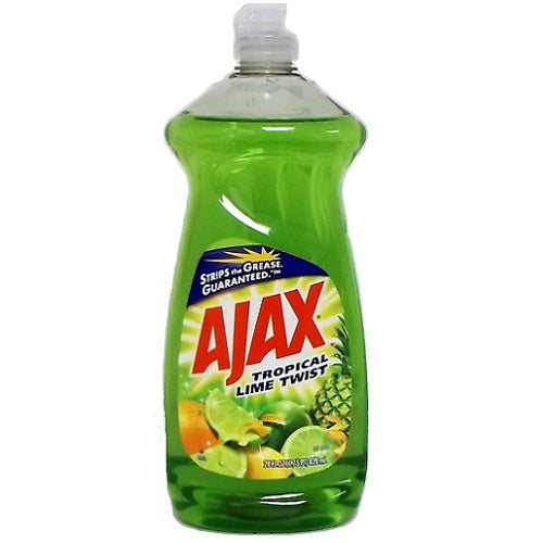 ajax dish liq 28oz tropical lime twist -- 9 per case