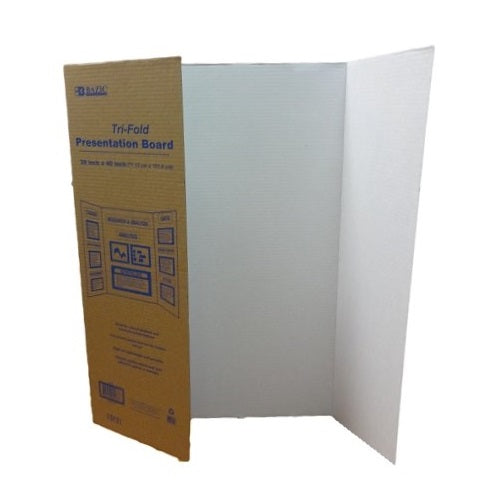 tri- fold presentation board 28 x 40in -- 30 per case